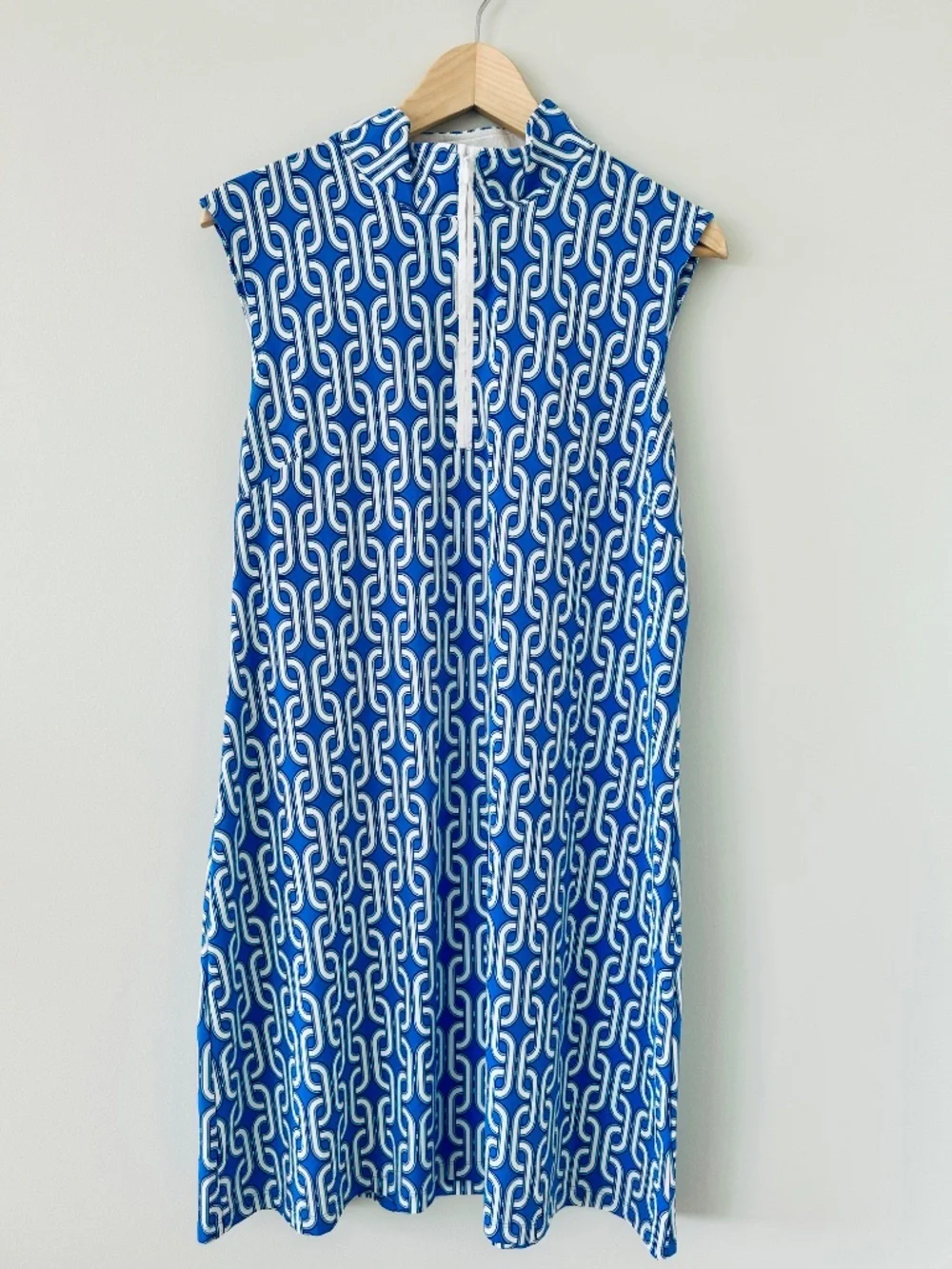 IBKUL Sleeveless Mock Dress Andrea Bright Blue SZ XL  EUC
